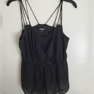 Semi sheer spaghetti strap cami